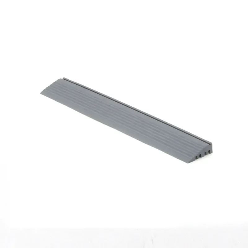 Rampe de finition mâle – Gris Clair – Accessoire pour dalles clipsables 40×40 cm