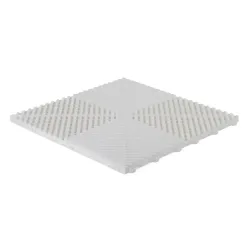 Dalle de garage clipsable CLASSIC – Blanc – Effet Damier, Polypropylène 40x40cm