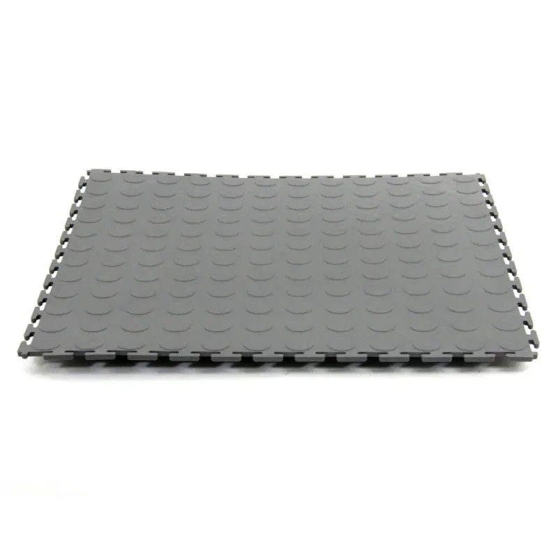 Dalle d'atelier pleines PVC série FACTORY – Gris Anthracite – 498×498×6,5mm