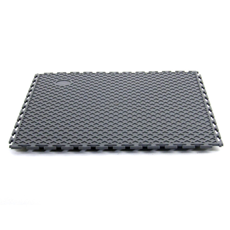 Dalle d'atelier pleines PVC série FACTORY – Gris Anthracite – 498×498×6,5mm