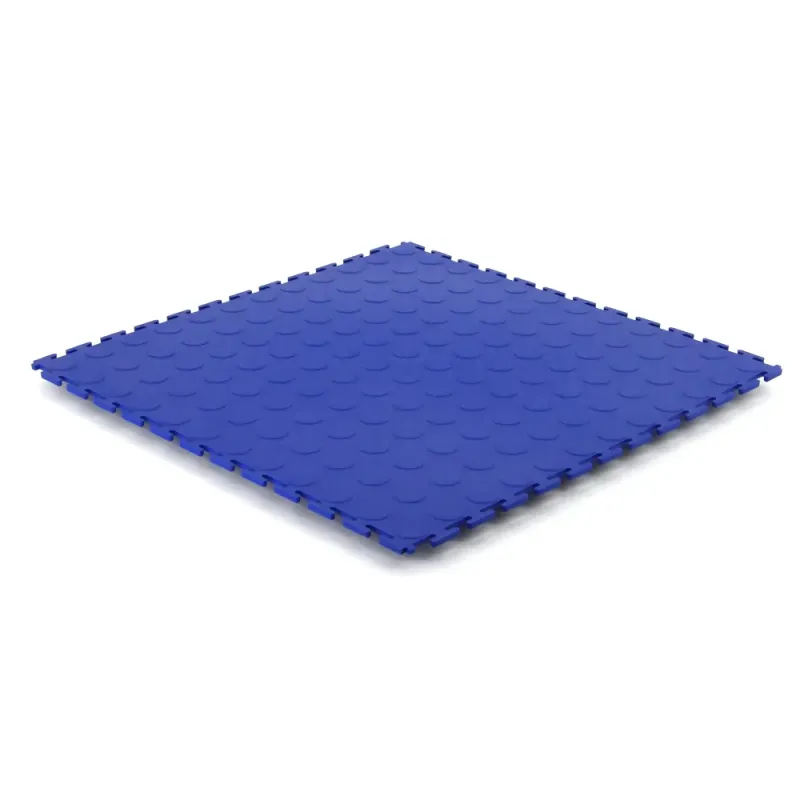 Dalle d'atelier pleines PVC série FACTORY – Bleu Foncé – 498×498×6,5mm