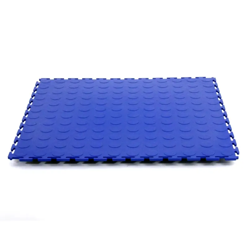 Dalle d'atelier pleines PVC série FACTORY – Bleu Foncé – 498×498×6,5mm