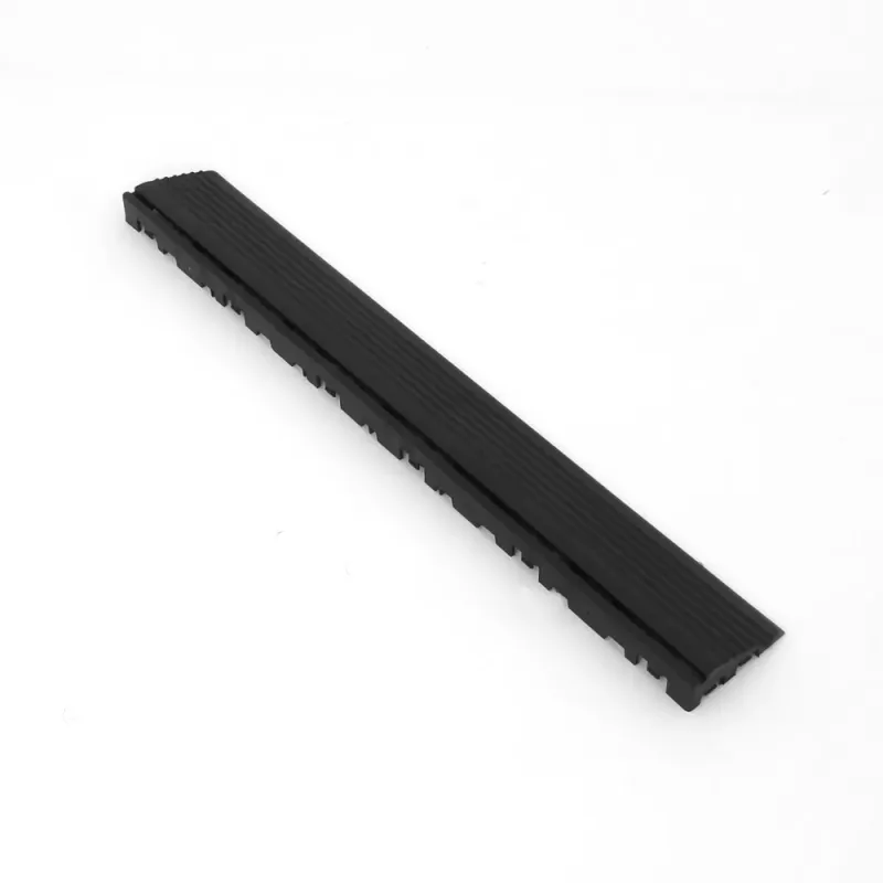 Rampe de finition mâle – Noire – Accessoire pour dalles clipsables 40×40 cm