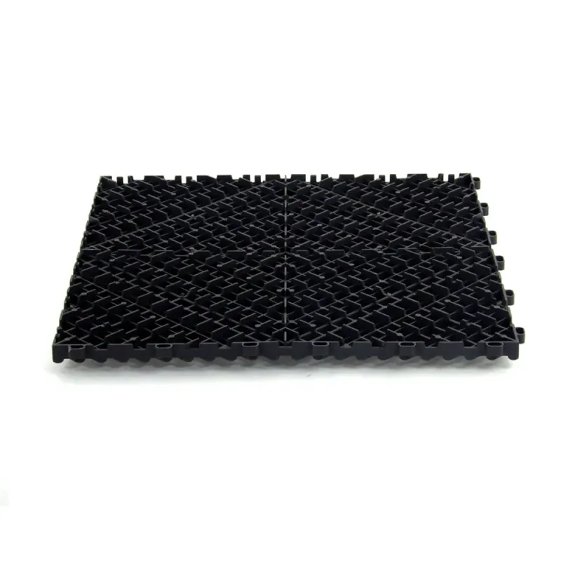 Dalle de garage clipsable - Noir - Effet Damier, Polypropylène 40x40cm