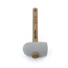Maillet caoutchouc blanc avec manche bois - CLIC and dalle