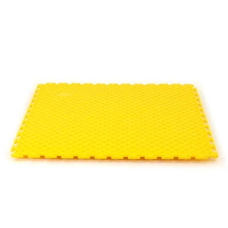 Dalle d'atelier pleines PVC série FACTORY – Jaune – 498×498×6,5mm