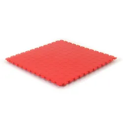 Dalle d'atelier pleines PVC série FACTORY – Rouge – 498×498×6,5mm