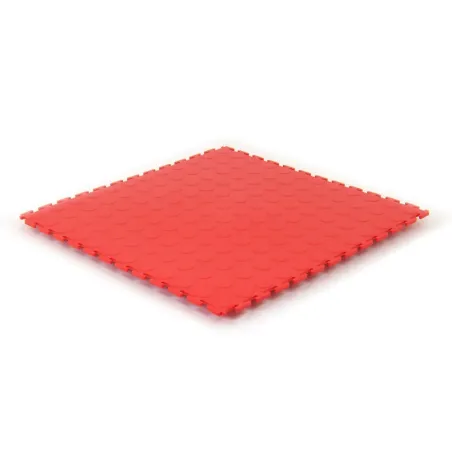 Dalle d'atelier pleines PVC série FACTORY – Rouge – 498×498×6,5mm