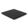 Dalle de sol clipsable DIAMOND - NOIR - Effet tôle larmée - Polypropylène - 40x40cm