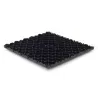 Dalle de sol clipsable DIAMOND - NOIR - Effet tôle larmée - Polypropylène - 40x40cm