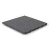 Dalle de sol clipsable DIAMOND - GRIS ANTHRACITE - Effet tôle larmée - Polypropylène - 40x40cm