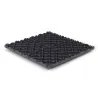 Dalle de sol clipsable DIAMOND - GRIS ANTHRACITE - Effet tôle larmée - Polypropylène - 40x40cm