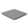 Dalle de sol clipsable DALL-GRIP - GRIS CLAIR - Effet tôle larmée - Polypropylène - 40x40cm