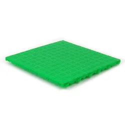 Dalle de sol clipsable DALL-GRIP - VERT - Effet tôle larmée - Polypropylène - 40x40cm