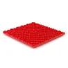 Dalle de sol clipsable DIAMOND - ROUGE - Effet tôle larmée - Polypropylène - 40x40cm