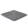 Dalle clipsable ajourée série FLAT - pour terrasse ou garage - Gris clair - Effet Damier, surface plate 40x40cm