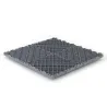 Dalle clipsable ajourée série FLAT - pour terrasse ou garage - Gris clair - Effet Damier, surface plate 40x40cm