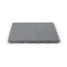 Dalle clipsable ajourée série FLAT - pour terrasse ou garage - Gris clair - Effet Damier, surface plate 40x40cm