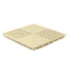 Dalle clipsable ajourée série FLAT - pour terrasse ou garage - Ivoire - Effet Damier, surface plate 40x40cm