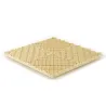 Dalle clipsable ajourée série FLAT - pour terrasse ou garage - Ivoire - Effet Damier, surface plate 40x40cm