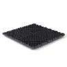 Dalle clipsable ajourée série DALL-PLANE - pour terrasse ou garage - Gris anthracite - Effet Damier, surface plate 40x40cm