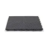 Dalle clipsable ajourée série DALL-PLANE - pour terrasse ou garage - Gris anthracite - Effet Damier, surface plate 40x40cm