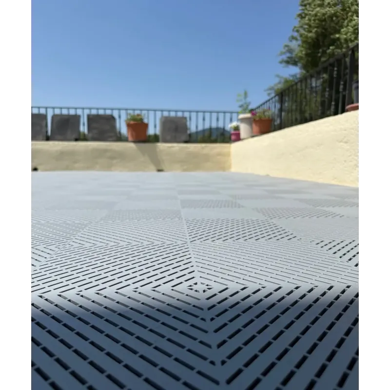 Dalle de terrasse clipsable gris clair Haute Loire 43
