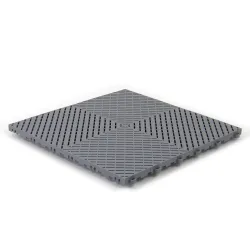 Dalle de terrasse clipsable gris clair