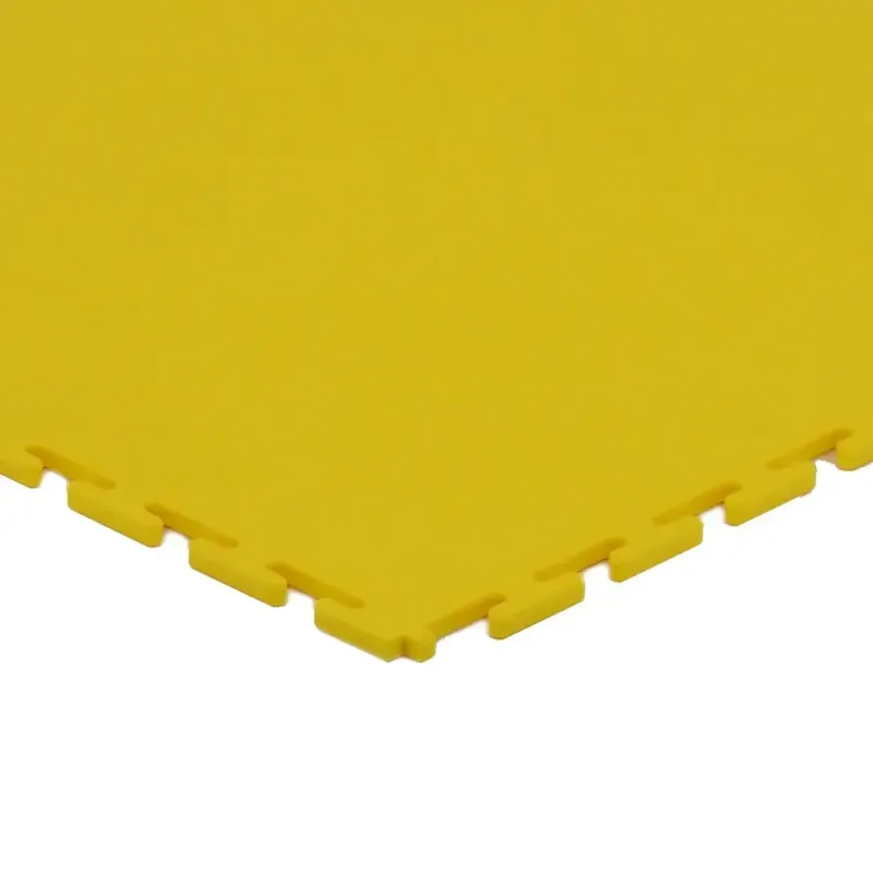 Dalle PVC clipsable jaune 498x498x6,5 mm | FACTORY-PLANE
