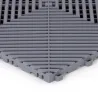Dalle de garage clipsable - Gris clair - Effet Damier, Polypropylène 40x40cm
