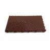 Dalle de garage clipsable - Brun - Effet Damier, Polypropylène 40x40cm
