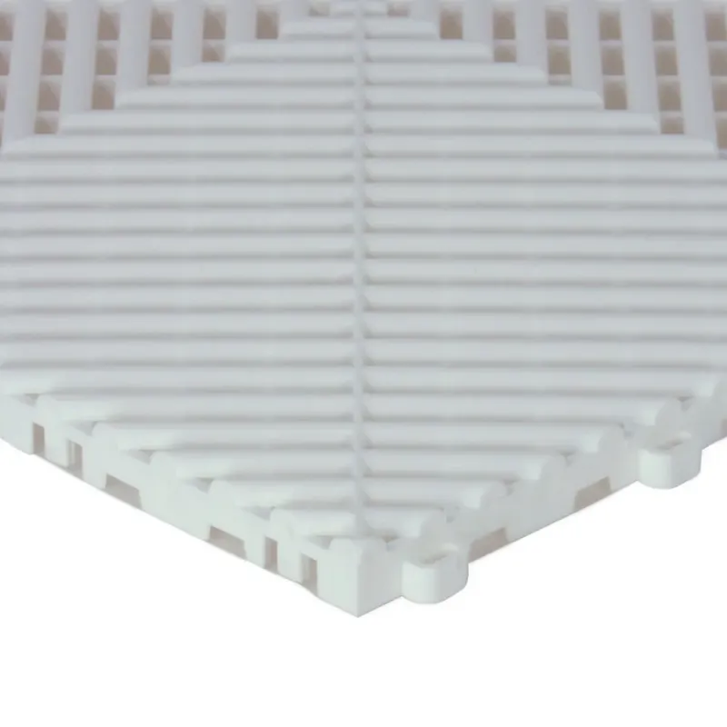 Dalle de garage clipsable CLASSIC – Blanc – Effet Damier, Polypropylène 40x40cm