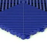 Dalle de garage clipsable – Bleu Foncé – Effet Damier, Polypropylène 40x40cm
