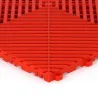 Dalle de garage clipsable CLASSIC – Rouge – Effet Damier, Polypropylène 40x40cm