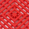Dalle de garage clipsable CLASSIC – Rouge – Effet Damier, Polypropylène 40x40cm