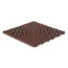 Dalle de garage clipsable - Brun - Effet Damier, Polypropylène 40x40cm